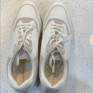 Zara All-White Mens Shoes